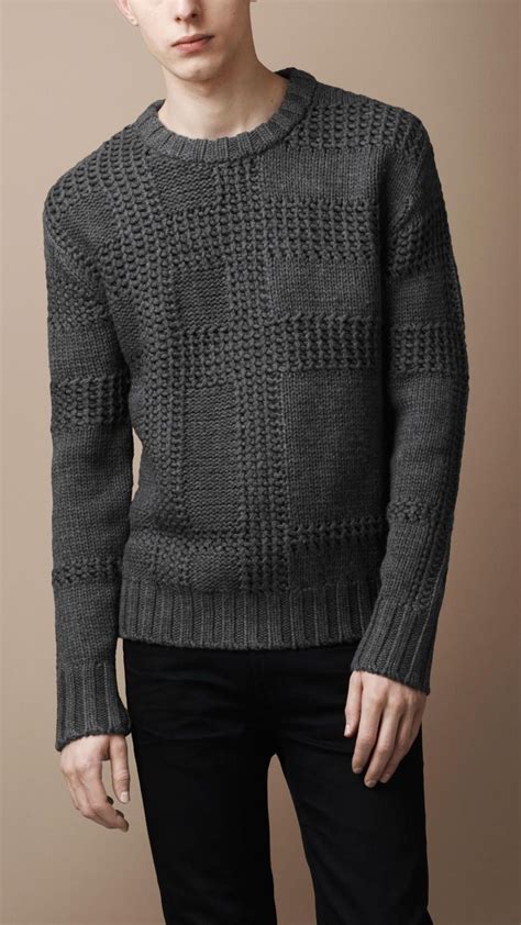 burberry knit merino wool mens|Men’s Luxury Knitwear .